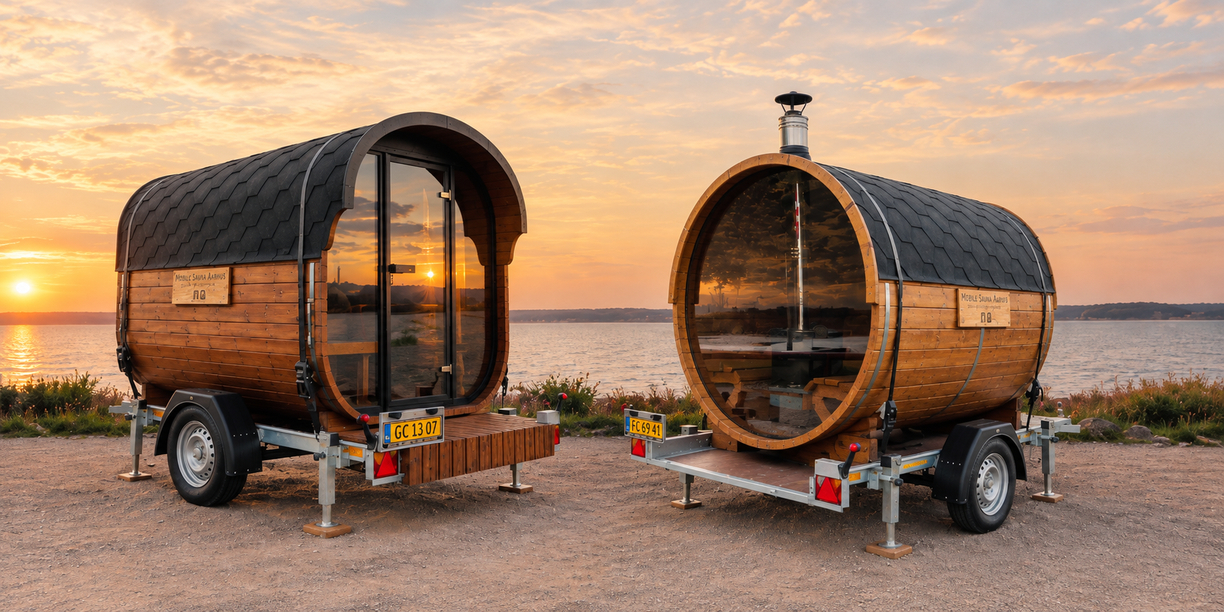 Mobil sauna leje Aarhus og omegn - levering til din dør